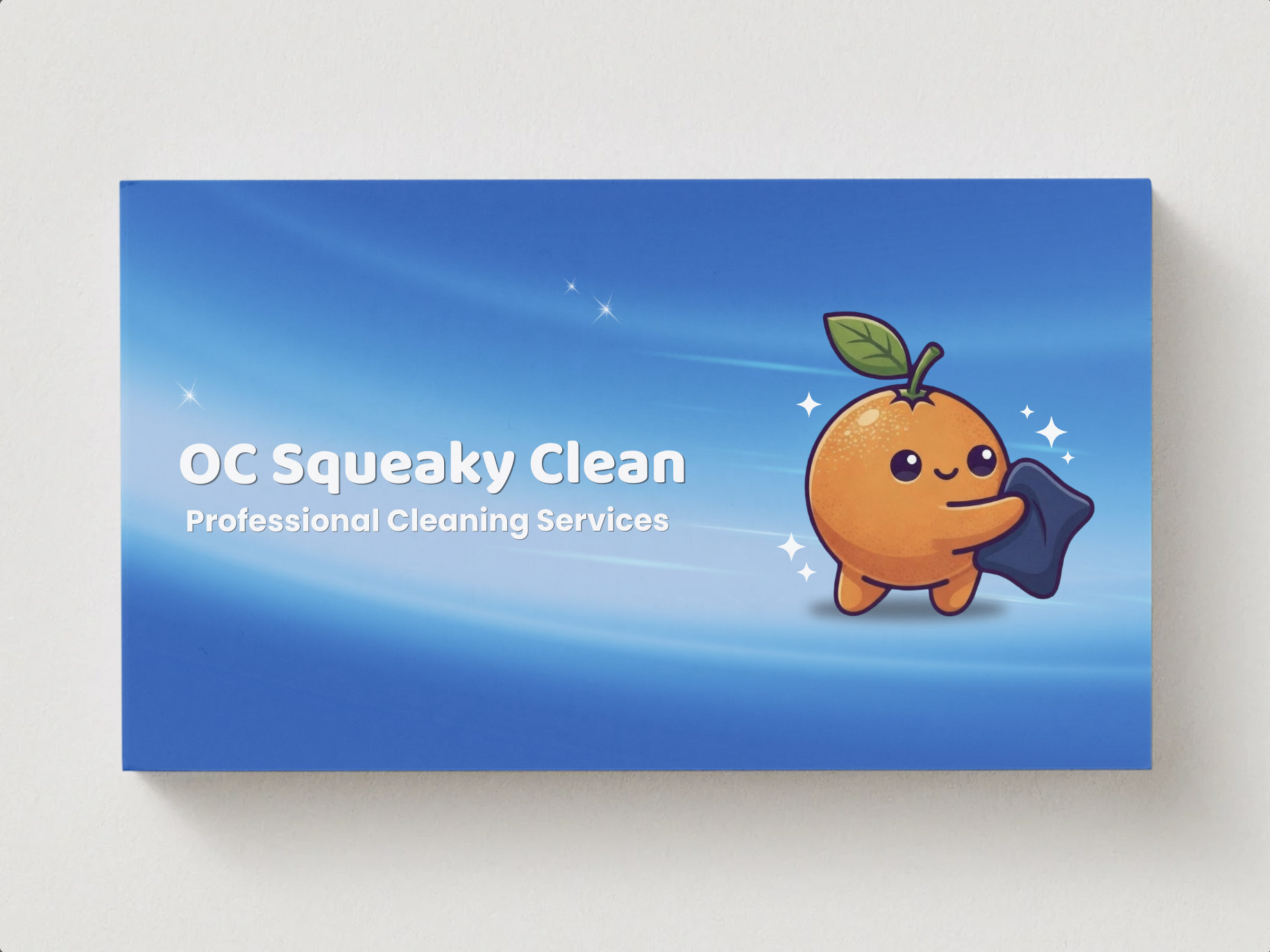 OC Squeaky Clean business card
